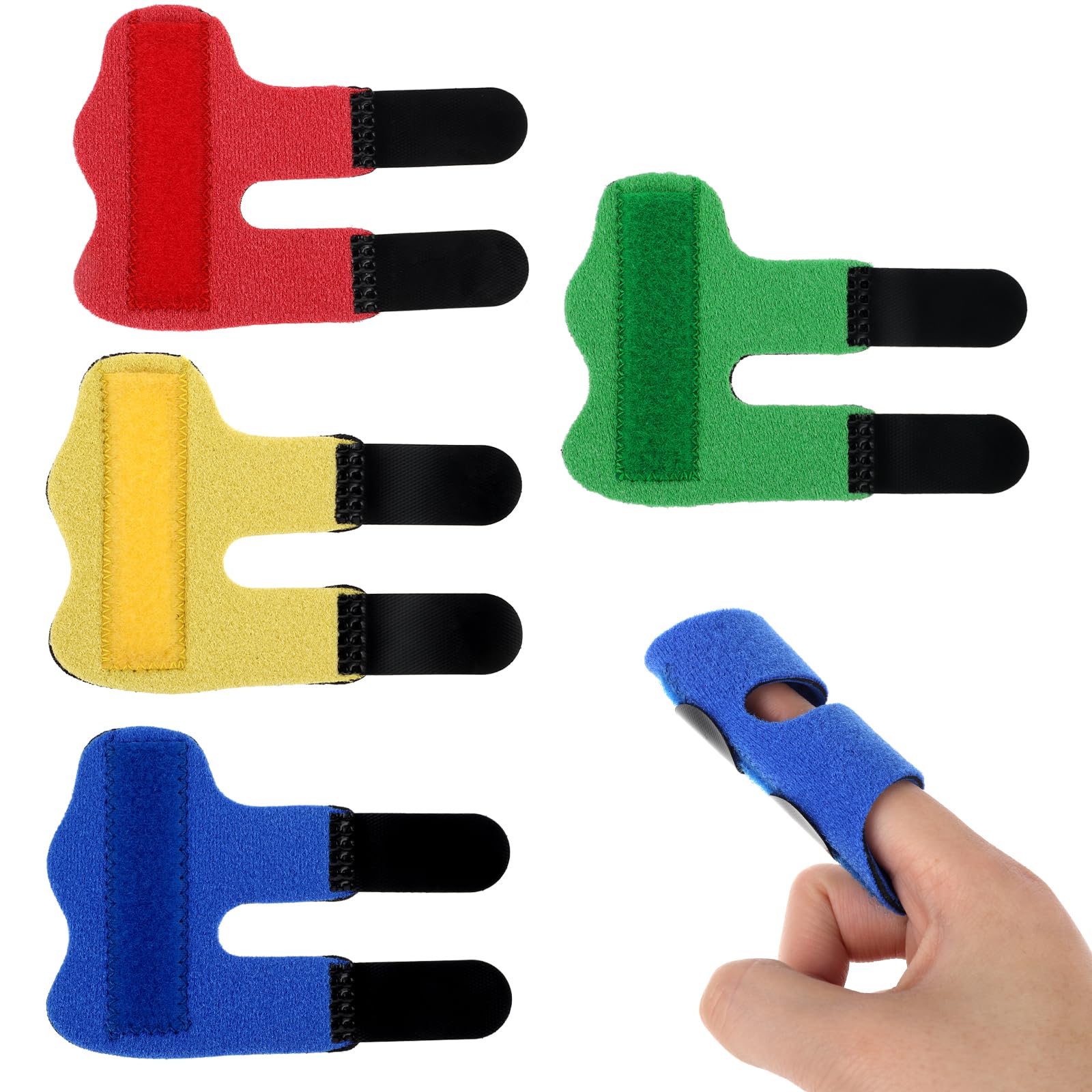 Photo 1 of YQQYG 4 PCS Kids Finger Splint, Child Finger Splint Fingers Brace for Injured Fingers Protection Correction Relief the Pain Sport Injuries