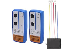 Torkettle 2PCS 12V Wireless Winch Remote Control Kit Winch Controller Switch for Winches