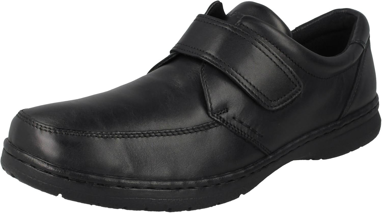 Mens Hush Puppies Wide Fitting Formal Shoes Numeral Black Leather Size