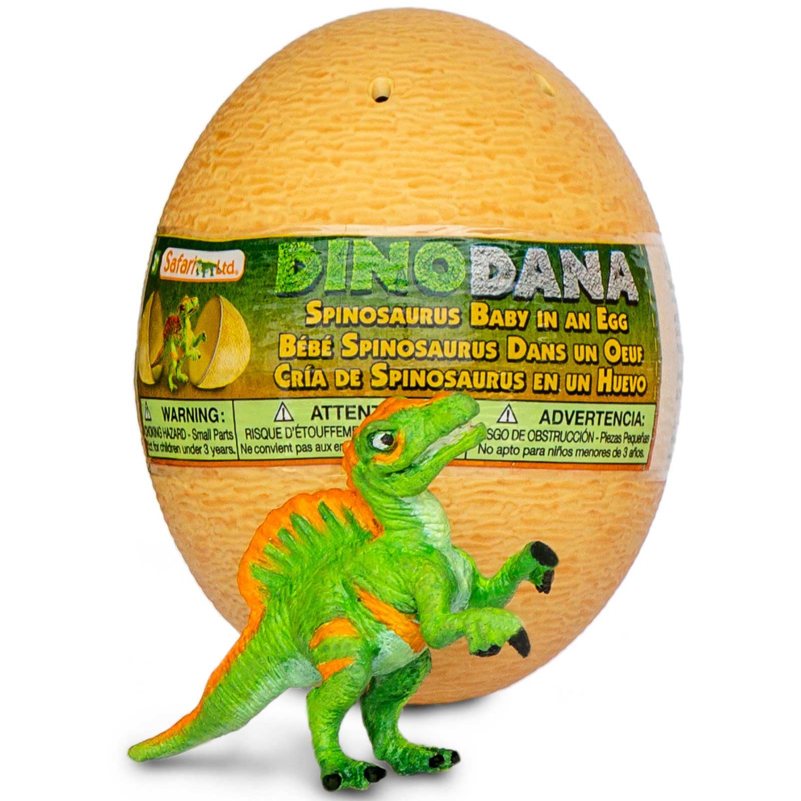 Safari - Dino Dana Baby Spinosaurus with Egg Dinosaurs and Prehistoric Creatures, Multicolour (S100989)