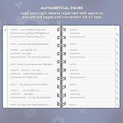 Clever Fox Password Book Spiral – Mini Internet