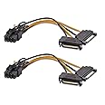 Cable Matters 2-Pack 8 Pin to SATA Power Cable (SATA to 8 Pin PCIe) - 5 Inches