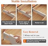 Lifewit 4 Pack Drawer Dividers 4in High Adjustable 13.5-22in Expanding view 6