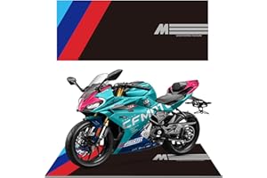 XYSAIXUAN Motorcycle Mat,Garage Floor Mat and Premium Absorbent Oil Pad 31 x 78 in,Protects Garage Floor from Spills, Drips, Splashes and Stains,Reusable,Washable Rubber Parking Rugs