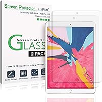 amFilm Glass Screen Protector for iPad Air 3 (2019) 10.5 inch, iPad Pro 10.5 (2017) (2 Pack) Tempered Glass, Apple Pencil Compatible