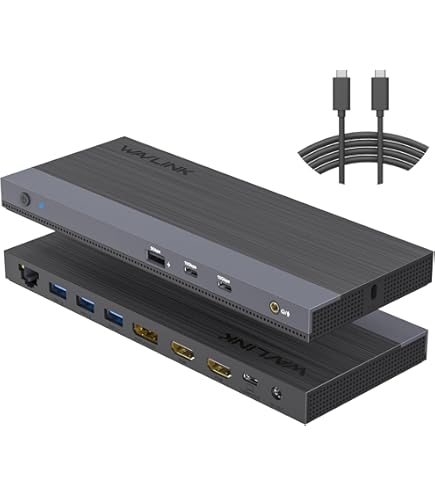 Amazon.com: WAVLINK USB-C Docking Station UG69DK1 (Renewed