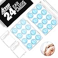 Ear Plugs Silicone Earplugs - 24 Pcs - ACVVIP Soft Reusable Noise Canceling Earplugs with Carrying Boxes for Sleeping, Airpla