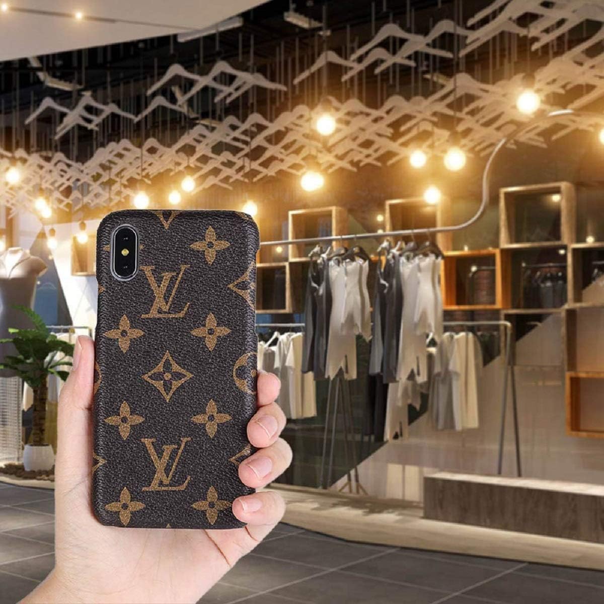 MWY iPhone Xs max Case Designer Elegant Luxury PU Leather Floral Pattern Classic Style (Floral Pattern)