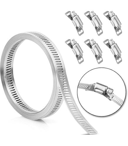 WEDEHE Lot De 10 Petits Colliers De Serrage Réglables En Acier