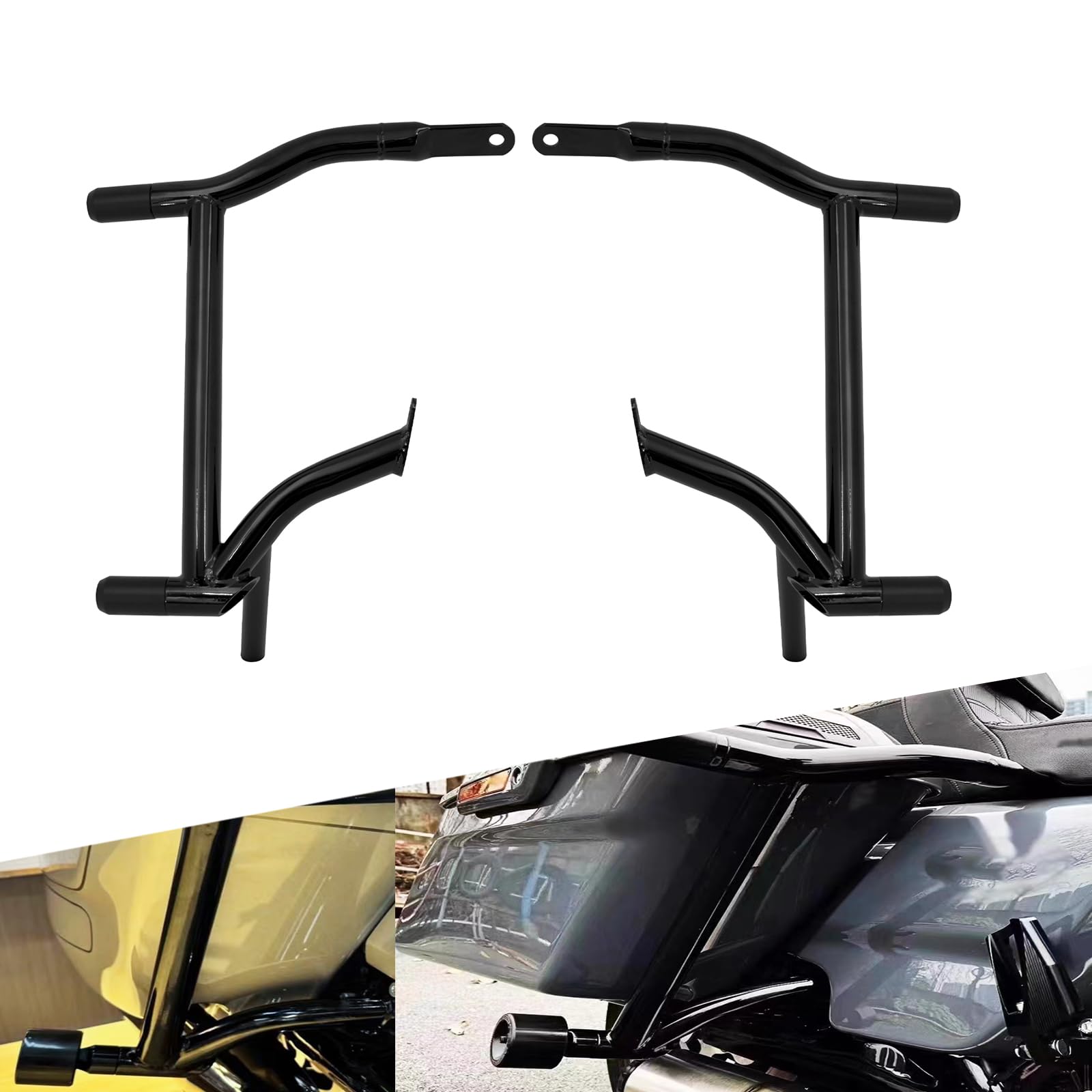 Photo 1 of *MISSING PARTS*
HCmotorku Saddle Bag Guards Crash Bars Tip Over Saddlebag Crash Bar Fit for Harley Electra Glide FLHT Street Glide FLHX Road Glide FLTRX Road King FLHR Ultra Limited CVO 2009-2025 Heavy-Duty Steel