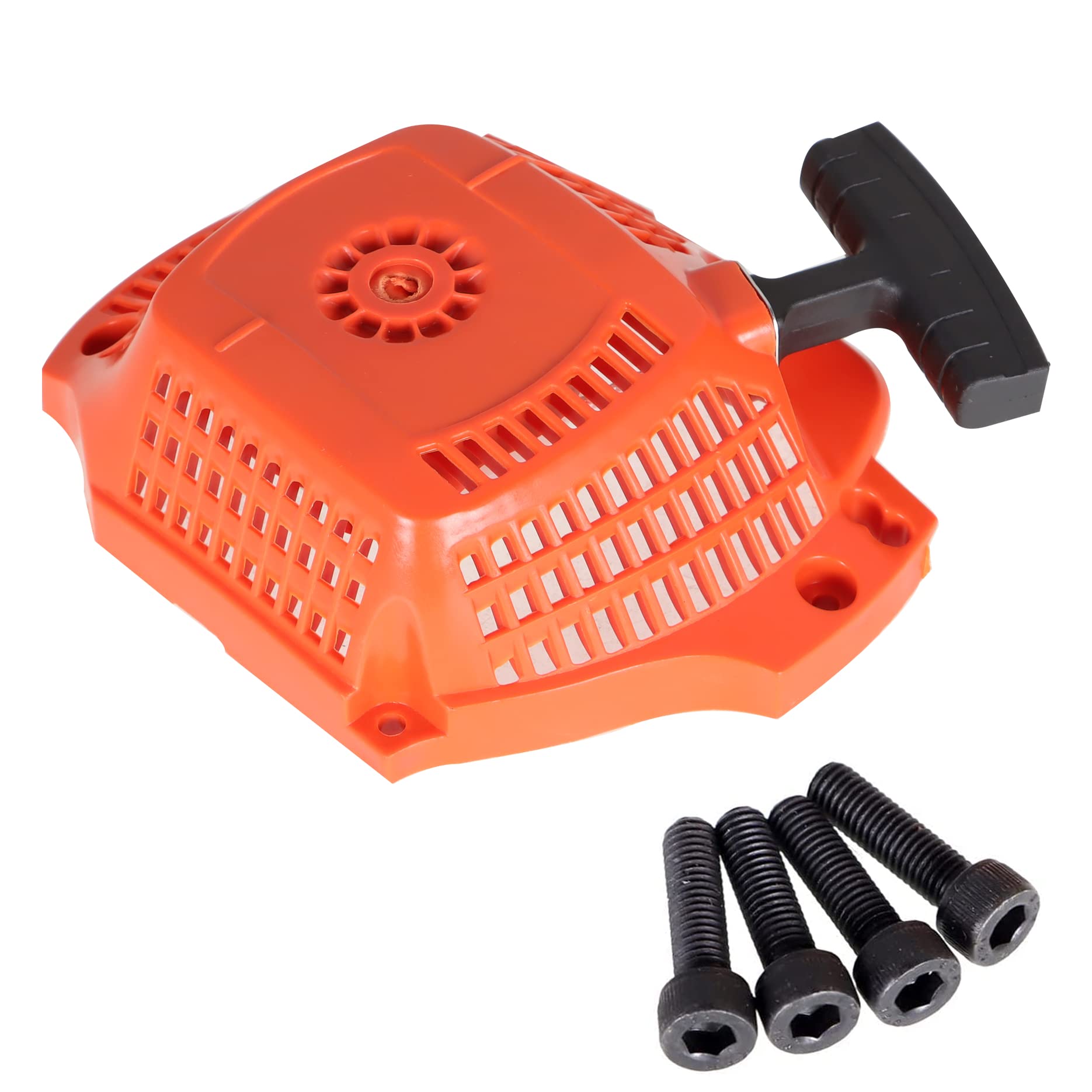 Photo 1 of Pull Recoil Starter Assembly Replacement for 435 & 435E Chainsaw (with 4pc Screws) Part Number 544287002