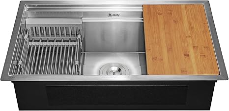 Akdy Undermount Kitchen Sink Deluxe Stainless Steel Single Bowl