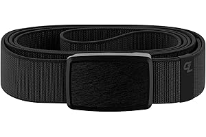 Groove Life Groove Belt Low Profile – Men's Dress Belt - Stretch Nylon, Magnetic Buckle, Adjustable, Comfortable, EDC
