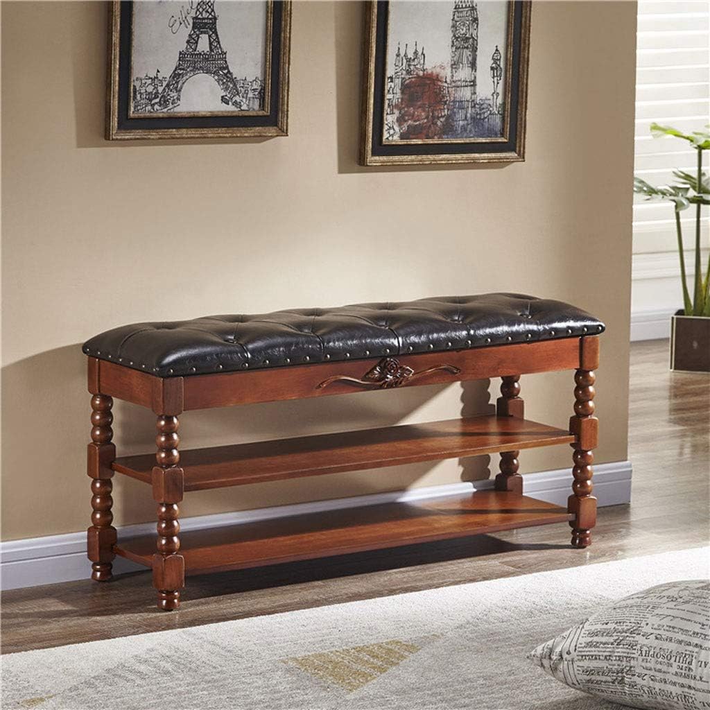 Amazon.de: QSHG Schuhbank Aufbewahrungsbank 2-Tier mit Speicherschicht