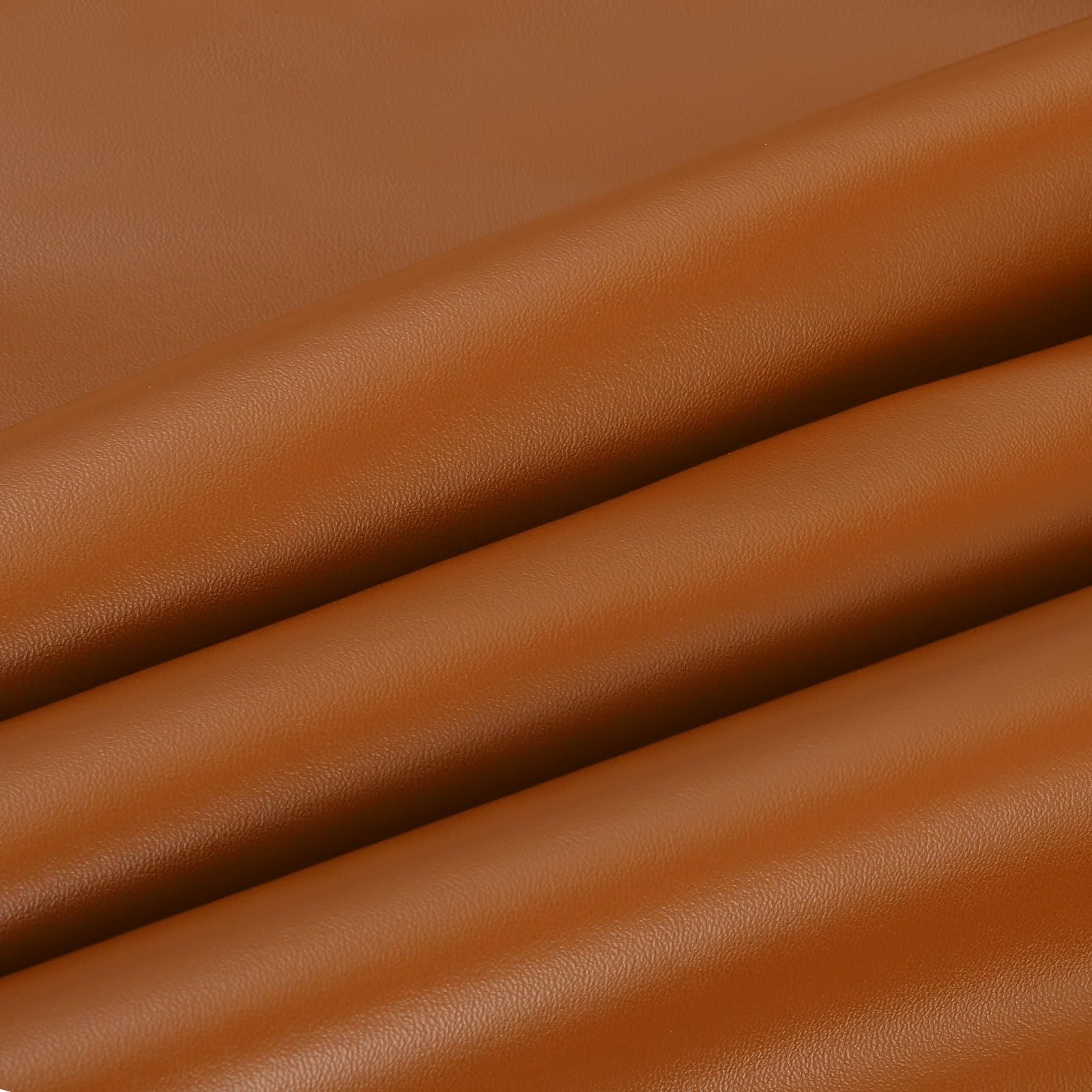 PATIKIL 54x19.7x0.03 Inch Faux Leather Sheets, Soft Colored Faux PU Leather Sheets Repair Fabric Patch for Book Binding, Repairing, Crafting, Sewing, Brown