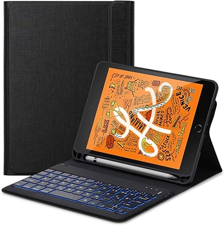 Ipad Mini 5 2019 Tastatur Hulle Keyboard Case Mit Amazon De Computer Zubehor