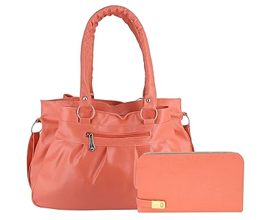 Pynk Fashion Womens Handbag( Peach,AB-73)