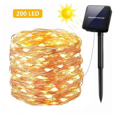 FSTgo Solar Lichterkette LED Sternen Solar Lichterkette Outdoor Lichter Multi-color Weihnachtskugel Licht für drinnen , Garte