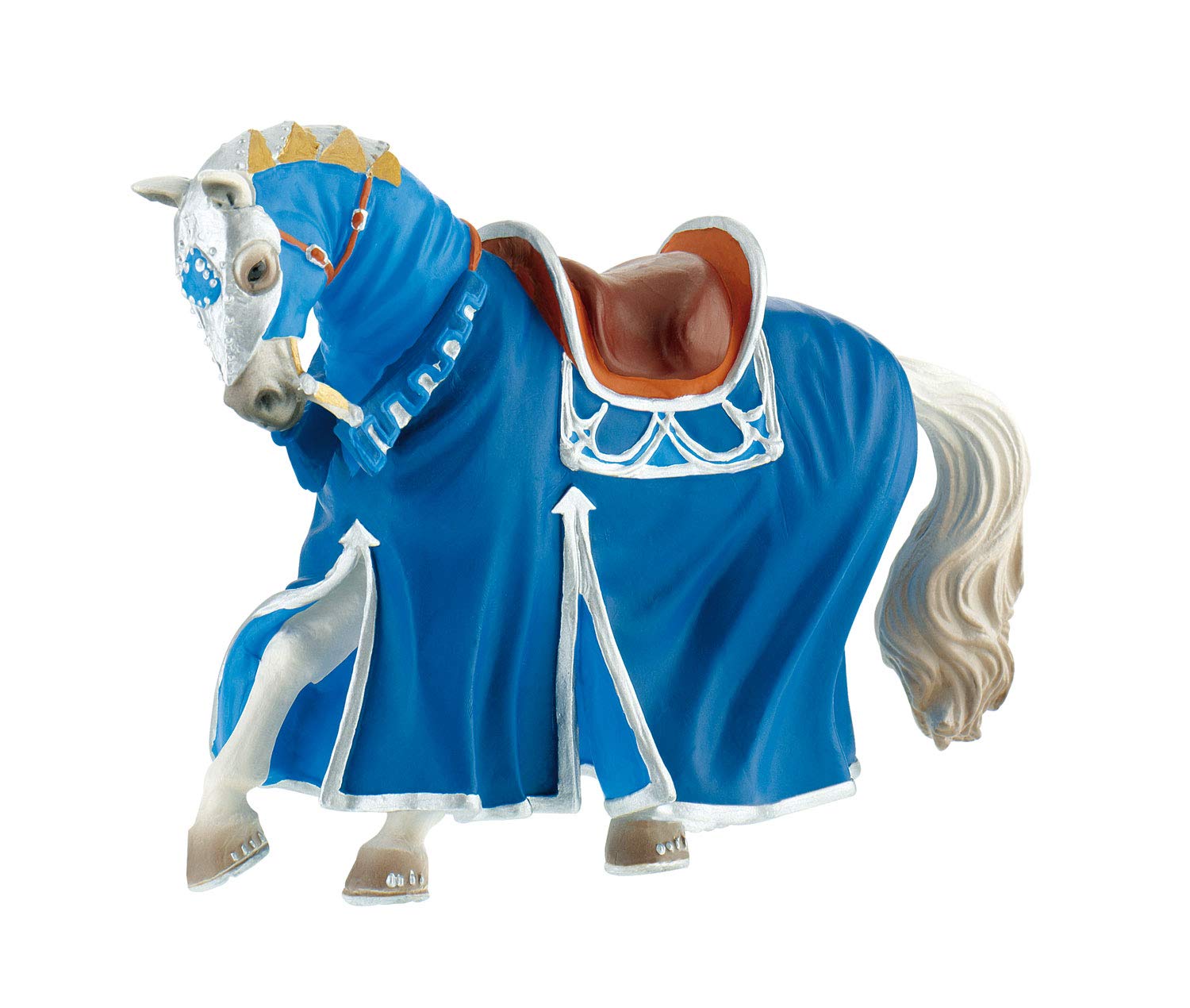 Bullyland 80769 Figure Figurine World - Tournament horse in Blue