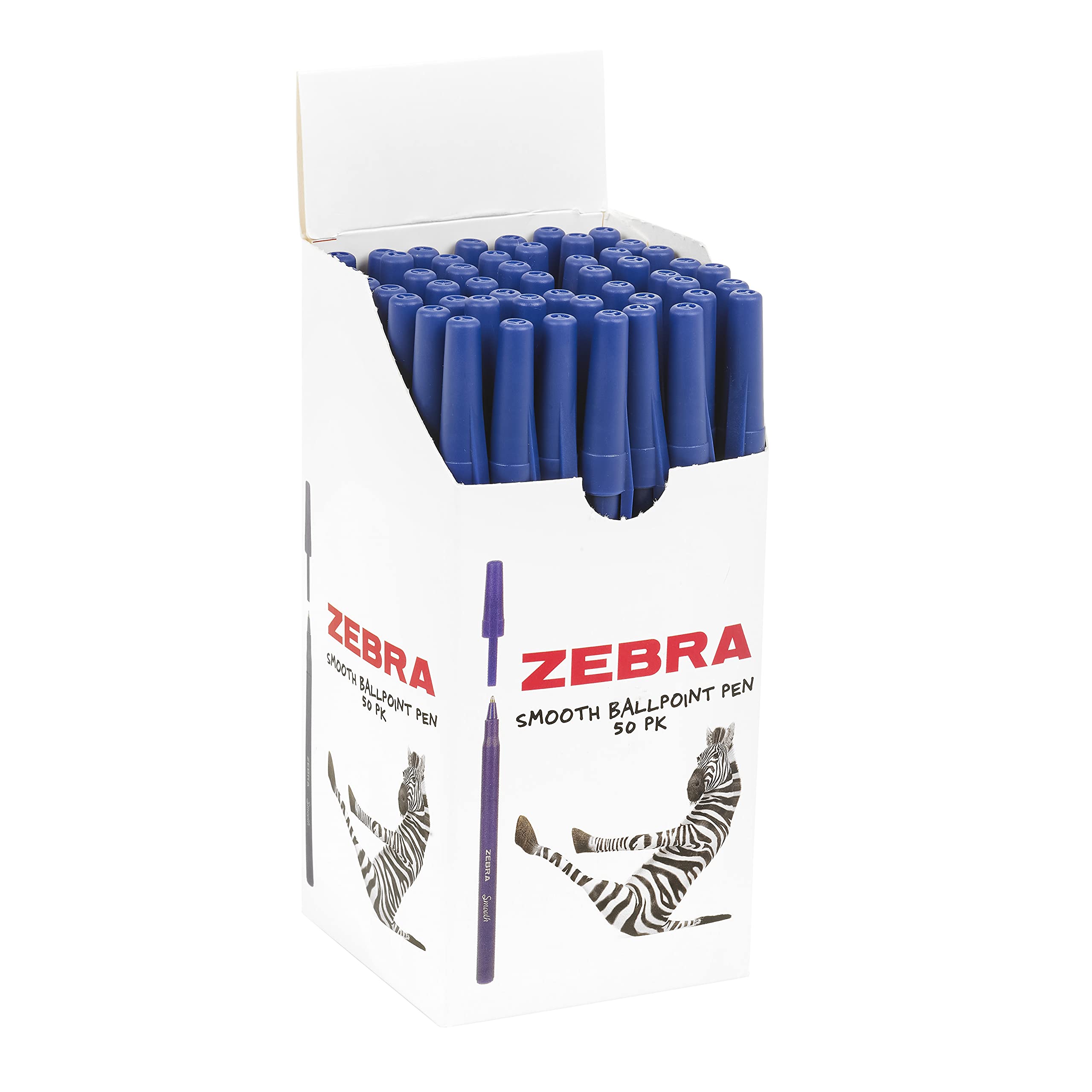 Zebra ZST Smooth Stick Pen 50 Pack Blue Ink