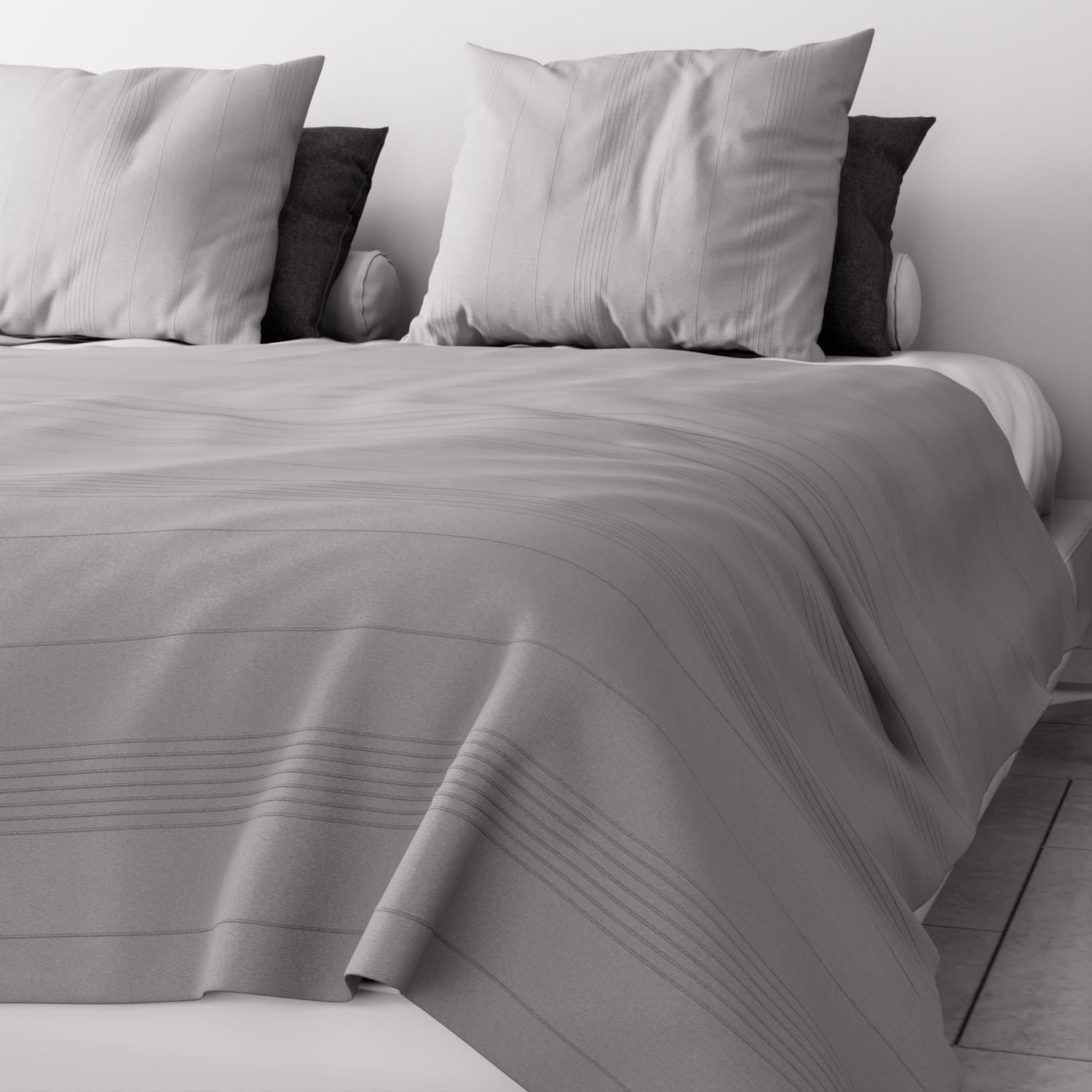 Soleil d'ocre Adele Polycotton Sofa Throw, Grey, 220 x 240 cm