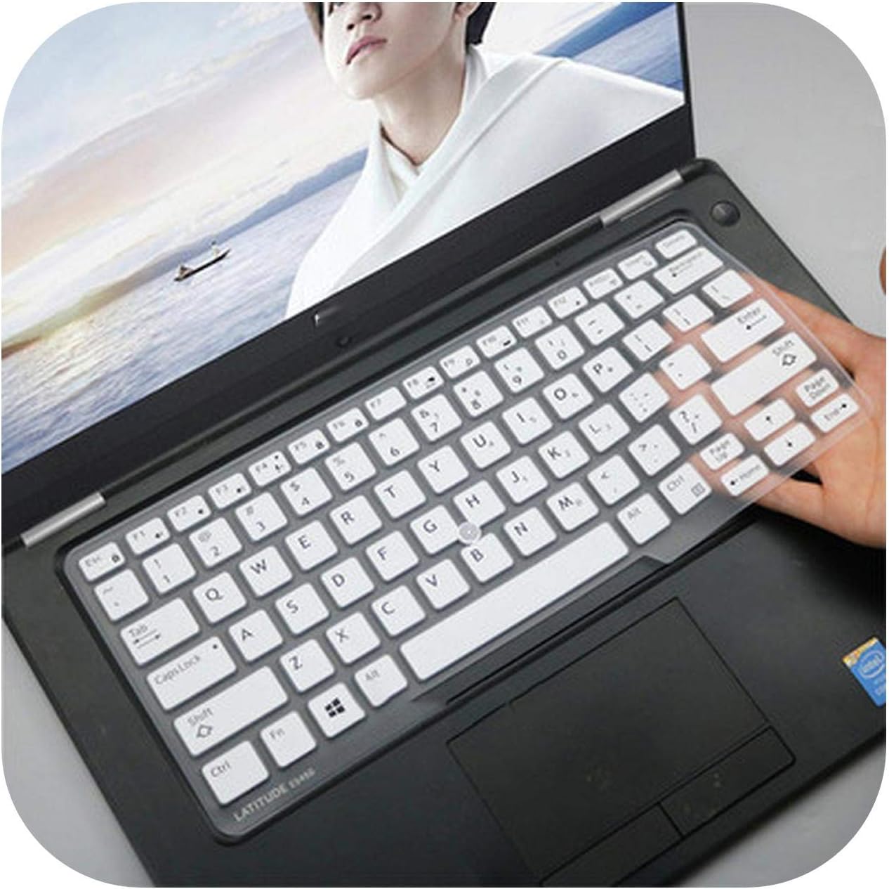 Keyboard Skins Electronics Laptop Keyboard Cover Protector Skin For 14 Dell Latitude 5450 3340 7480 7490 5490 5491 E5450 E5470 E7450 E7490 E5490 Skyblue