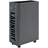 DOKEHOM 25-Inches Slim Laundry Basket on