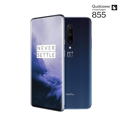 Oneplus 7 Pro GM1910 256GB, 8GB, Dual Sim, 6.67 inch, 48MP Main Lens Triple Camera, GSM Unlocked International Model, No Warranty Nebula Blue