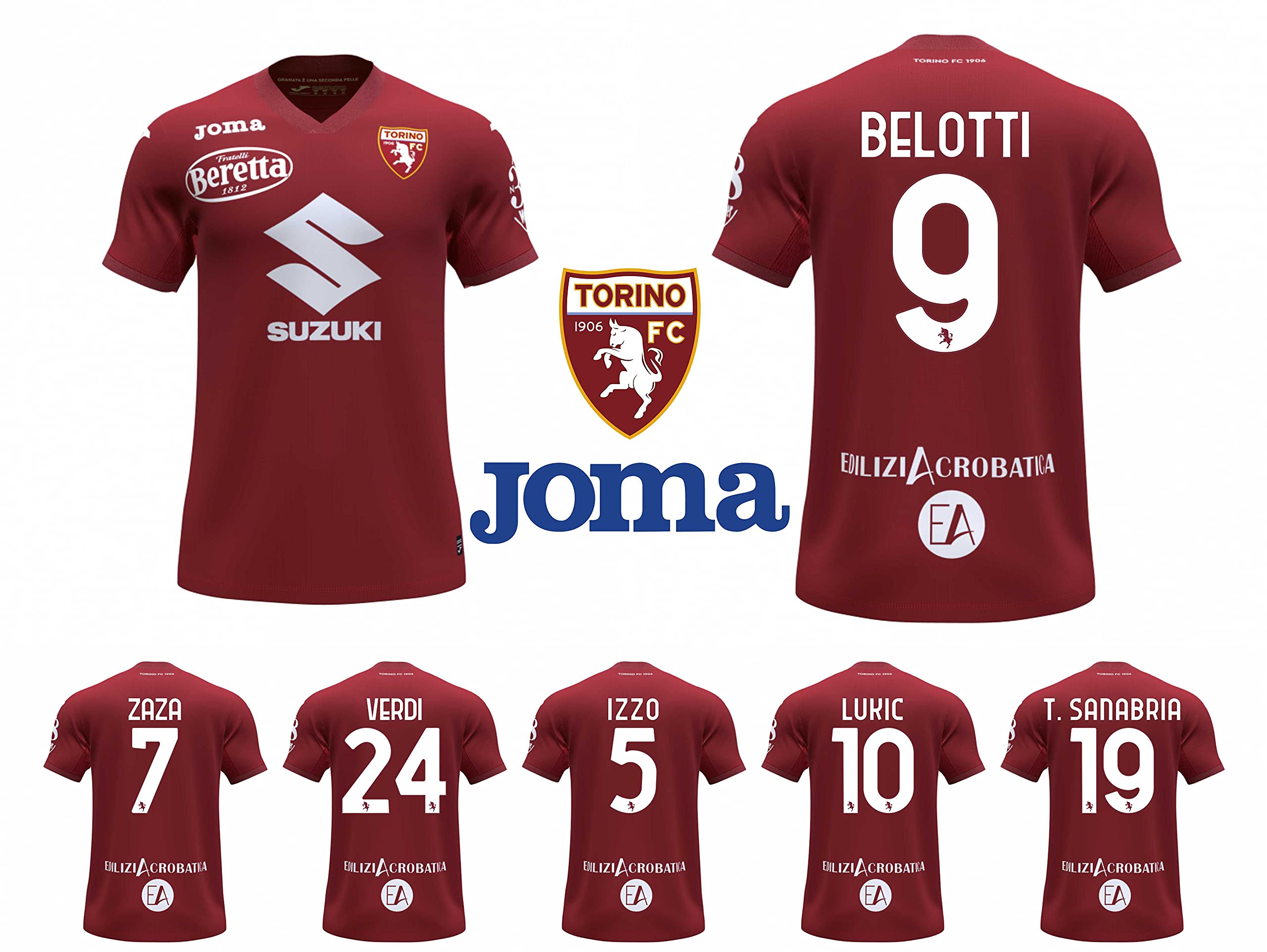 Joma Sponsor-pro T-Shirt, Burgundy, 4XS