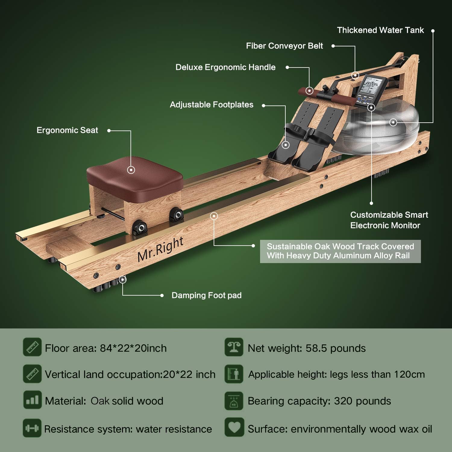 mr right rowing machine