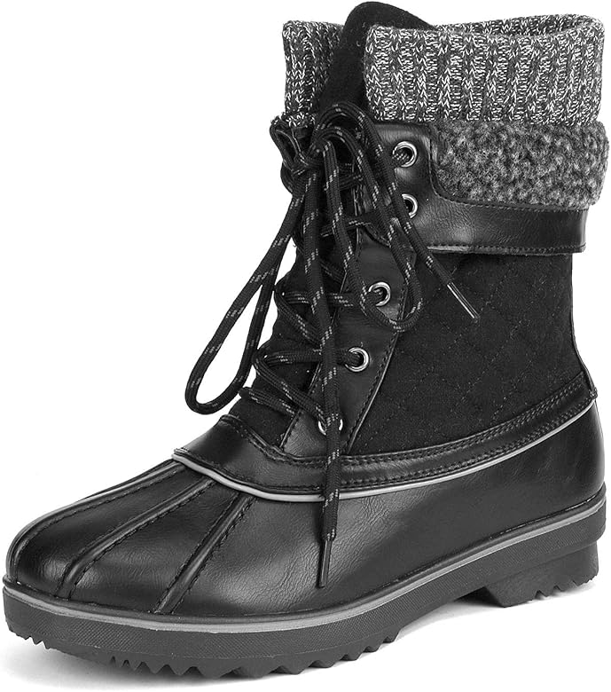 dream pairs women's mid calf winter snow boots