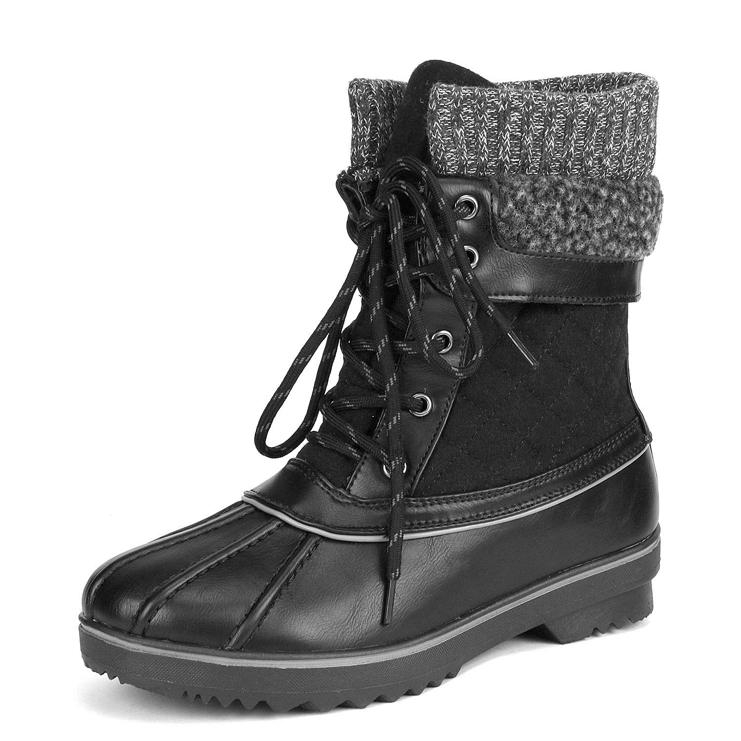 Photo 1 of **USED**
DREAM PAIRS Women's Mid Calf Waterproof Winter Snow Boots Monte,Size 11,Black,Monte_01