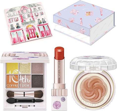 Amazon Amazon Co Jp限定 コフレドール Bijoux Collection チーク ルージュ アイシャドウ 限定box サンプルおまけ付 限定セット モデル使用色 コフレドール メイクアップセット 通販