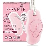 Foamie Natural Hibiskiss Shampoo Bar - For Oily and Damaged Hair - Cruelty, Paraben and Sulfate Free - Strengthens Massages a