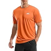 Men's UPF 50+ Sun Protection Dry Fit Workout T-Shirts Rash Guard Swim Shirts Moisture Wicking Tee for Athletic, Beach, Hiking