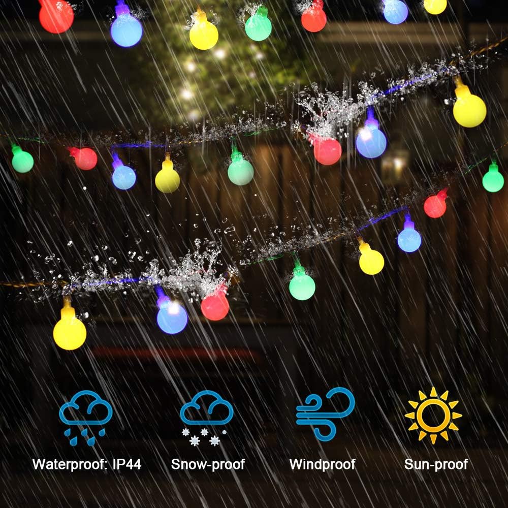 100 LEDs 13m Tiras Bombilla Bola Redonda Decorativa Luminoso Para Hogar