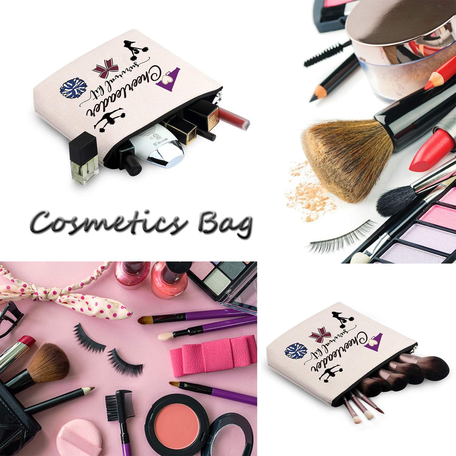 Cheerleading Gift Cheerleader Survival Kit Portable Travel Accessories Toiletry Bag Makeup Bag (Cheerleader Bag EU) - Image 4
