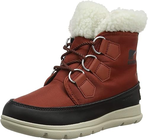 sorel explorer carnival waterproof nylon boots with microfleece lining