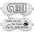 VITYA Silver Do Not Disturb/Wake Me Up Double-Sided Silk Sleep Mask for Women/Men | Light Blocking | Soft Breathable Sleep Eye Mask for Traveling on Airplane | Eye Mask with Elastic Strap (Silver)