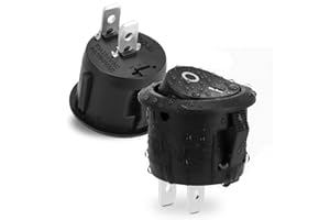 TESORRIO 2Pcs Waterproof Toggle Switch 12V – Polycarbonate On Off Rocker Switch 6A/250V, 10A/125V, Acid & Corrosion Resistance – Easy Instal Mini SPST Toggle Interruptor for Marine, Car, and House Appliances