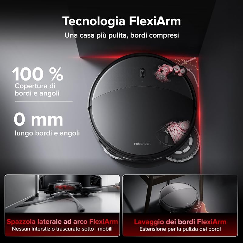 Saros 20 Robot Aspirapolvere Lavapavimenti 36.000Pa, 7,95cm