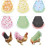 CRASPIRE 6pc Chicken Saddle Black Waterproof Poultry Saver Hen Feather view 1