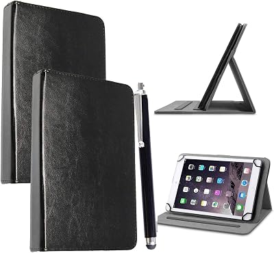 Mobile Stuff 10" 10.1" Tablet Case Cover Universal Leather Stand Folio Rotating