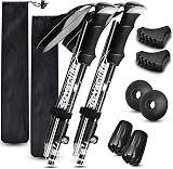 COVACURE Walking Poles 2 Pack Lightweight Collapsible 7075 Aluminum Foam Grip view 1