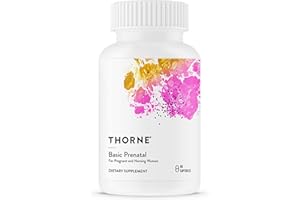 THORNE - Basic Prenatal - Well-Researched Folate Multi for Pregnant and Nursing Women Includes 18 Vitamins and Minerals, Plus Choline - Gluten, Dairy & Soy-Free - 90 Capsules - 30 Servings