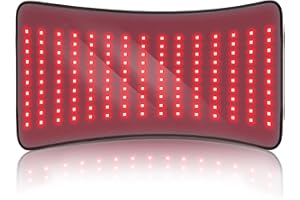 ADRACY 2025 Upgraded Red Light Therapy for Body, 24" x 12" Large Size Red Light Therapy Pad with Timer, 660nm&850nm Infrared Light Therapy Mat Full Body(Black)