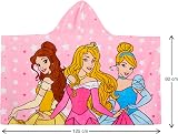 Disney Princess Hooded Towel 100% Cotton Large Poncho Kids Bath Beach Wrap view 8