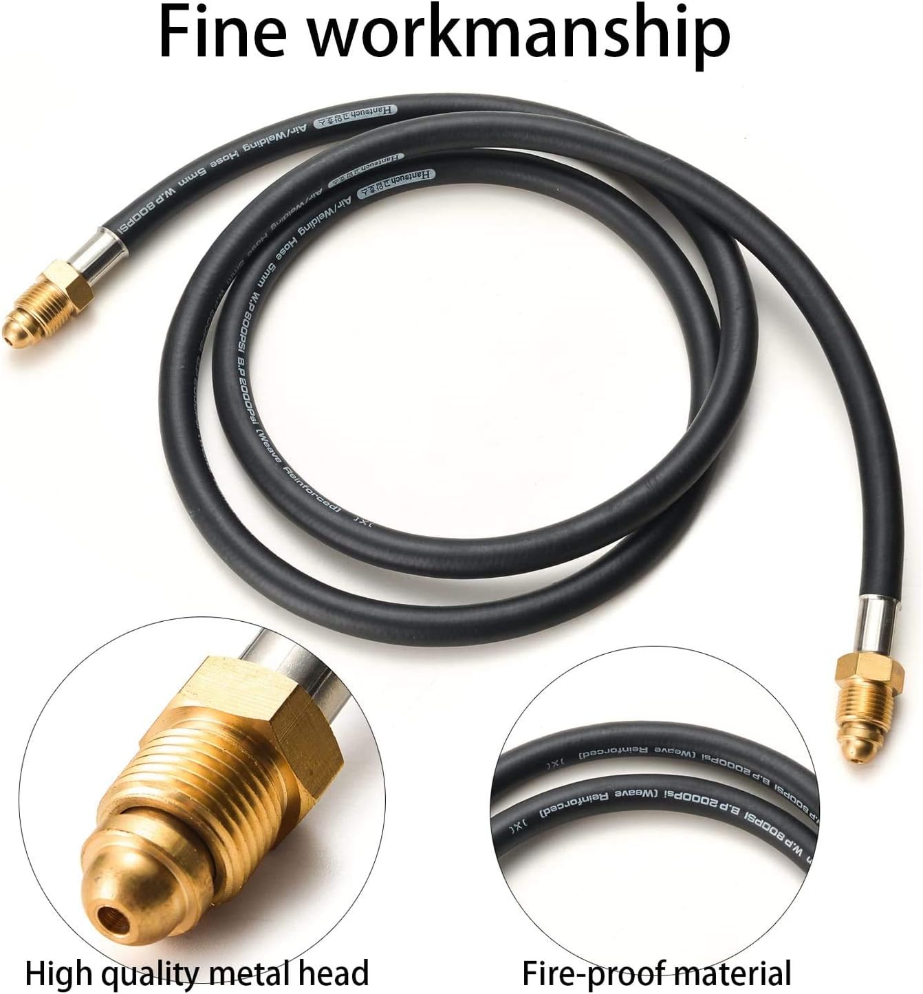 UNF5/8 Mig Tig 72 inch/6ft,This Hose Is Standard UNF 5/8 with Inert Gas