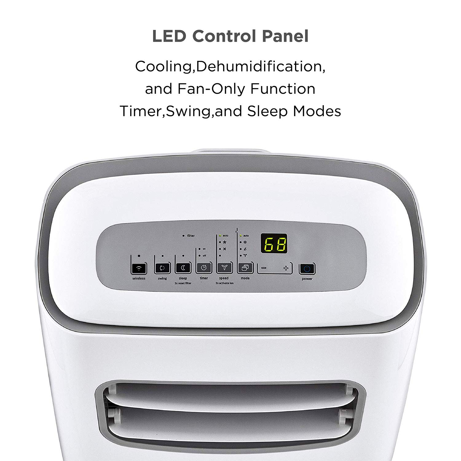 Midea MAP08S1BWT Portable Air Conditioner 8,000 BTU Smartcool AC