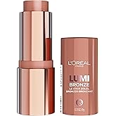 L'Oreal Paris Lumi Bronze Le Stick Soleil Bronzer Stick, Cream-To-Powder Bronzer For A Sunkissed Face Makeup Glow, 100 Sunkissed Ros&eacute;